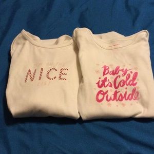 DEC 15 LAST DAY! CLEARANCE: Set of 2 Diaper Shirts